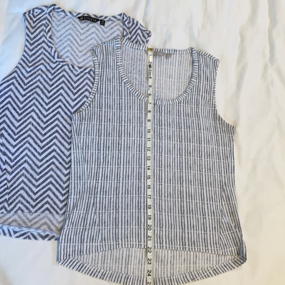 Bundle of 2 Athleta Breezy Printed Muscle Tanks - Picture 8 of 9
